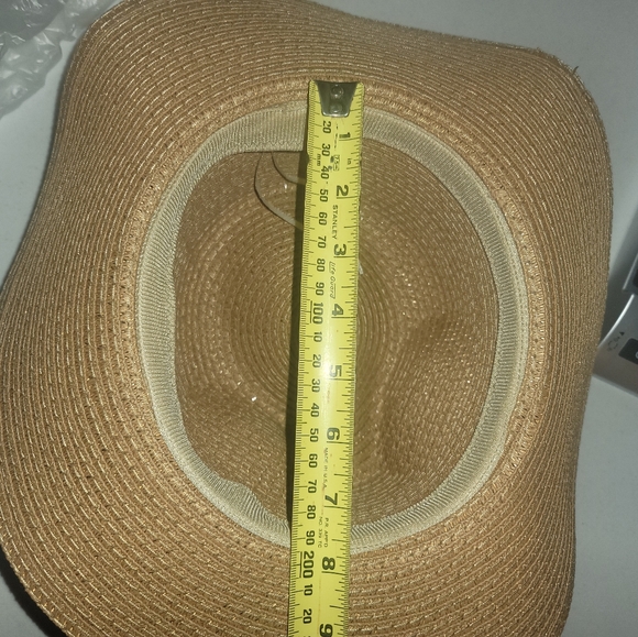 Unisex Summer Straw Fedora Cap Trilby Cuban Sun Hat Panama Short Brim Floral - Picture 6 of 6